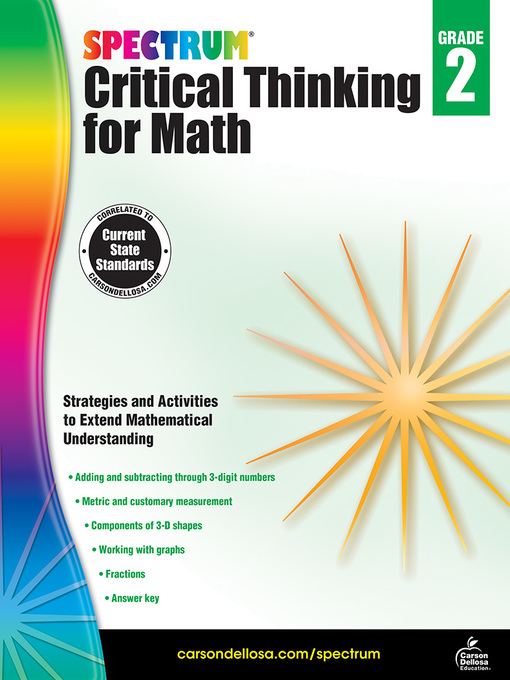 Title details for Spectrum Critical Thinking for Math, Grade 2 by Spectrum - Available
